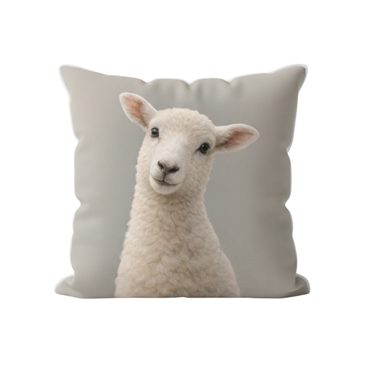 Curious Sheep Velvet Cushion - 60 x 60