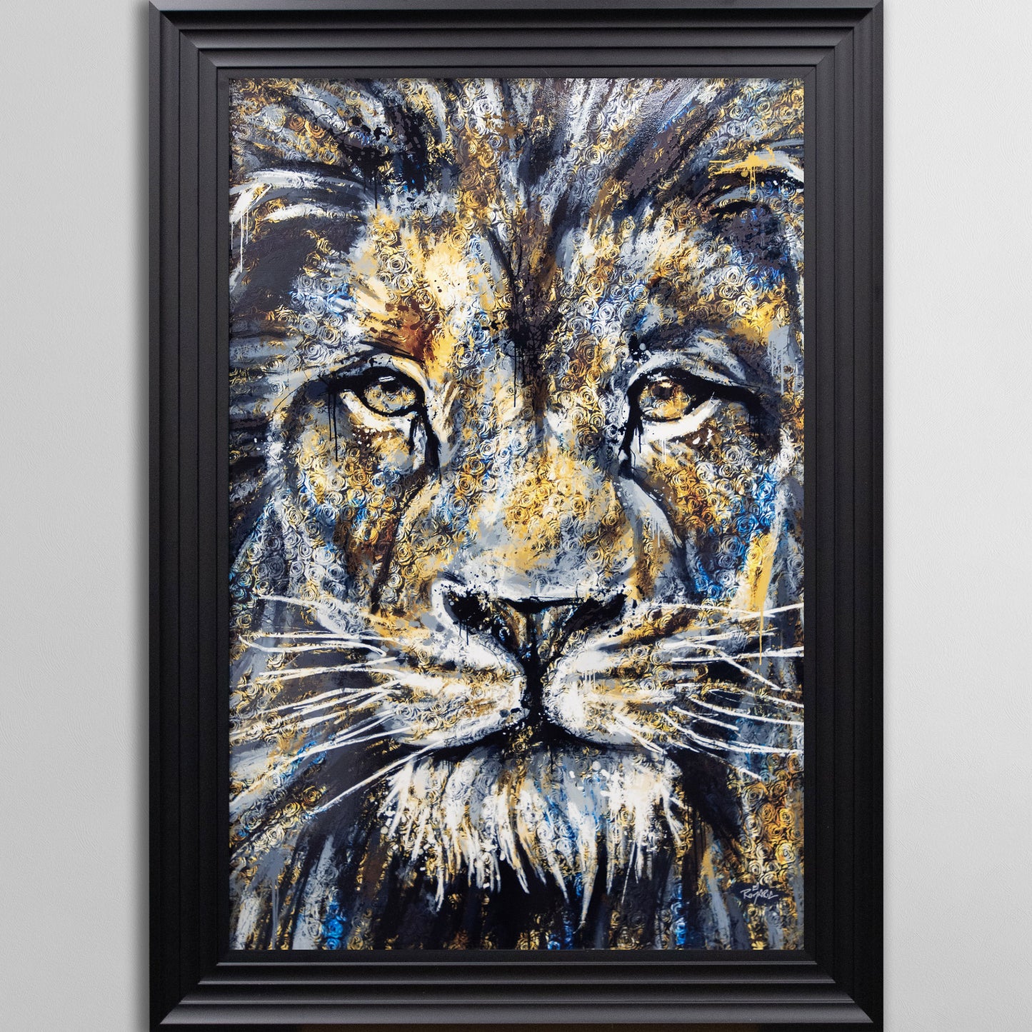 Lion by Romaric Framed Wall Art