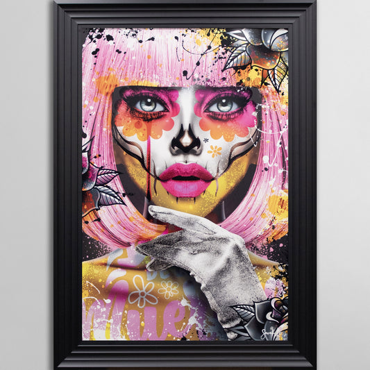 Orea Pink by Sarah B Framed Wall Art