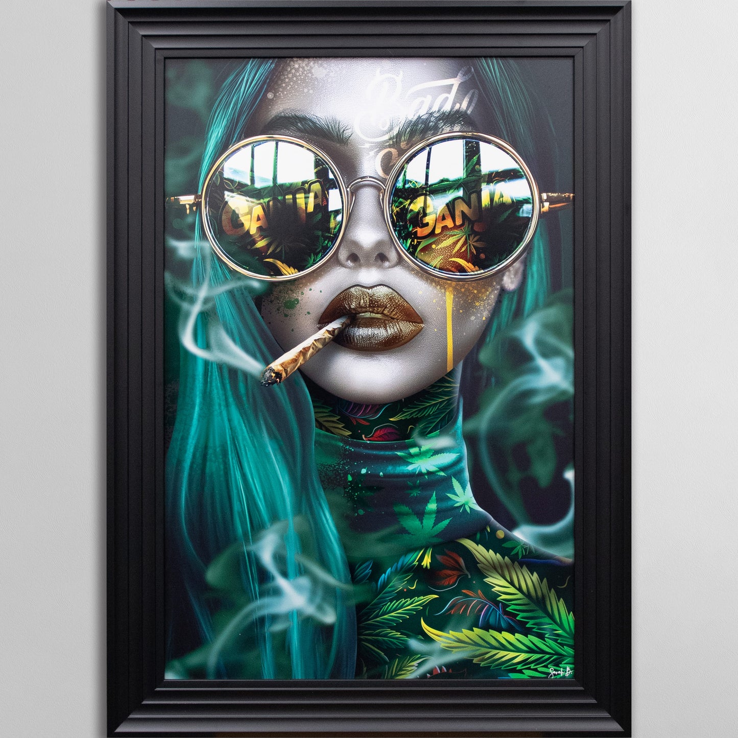 Ganja Doll by Sarah B Framed Wall Art