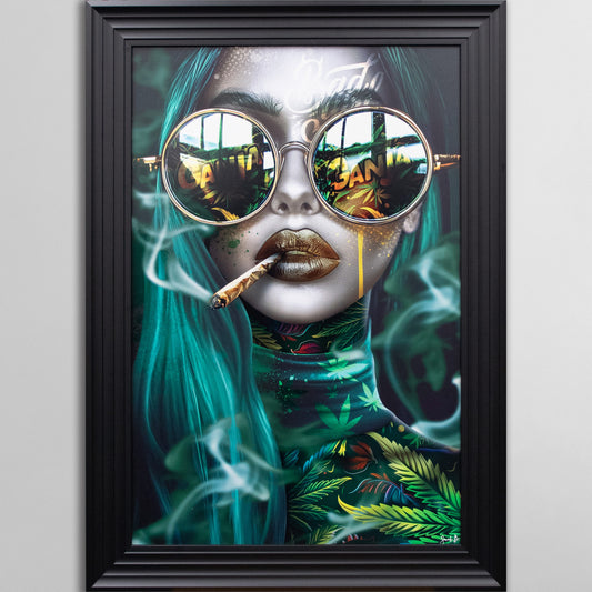 Ganja Doll by Sarah B Framed Wall Art