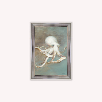 Luxury Velvet Art Print - Muted Octopus Framed Wall Art