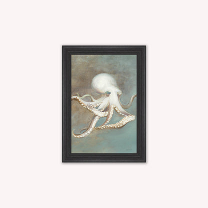 Luxury Velvet Art Print - Muted Octopus Framed Wall Art