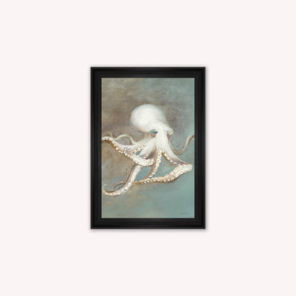 Luxury Velvet Art Print - Muted Octopus Framed Wall Art