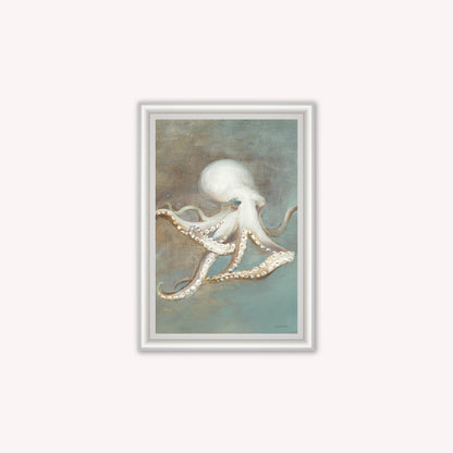 Luxury Velvet Art Print - Muted Octopus Framed Wall Art