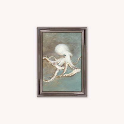 Luxury Velvet Art Print - Muted Octopus Framed Wall Art