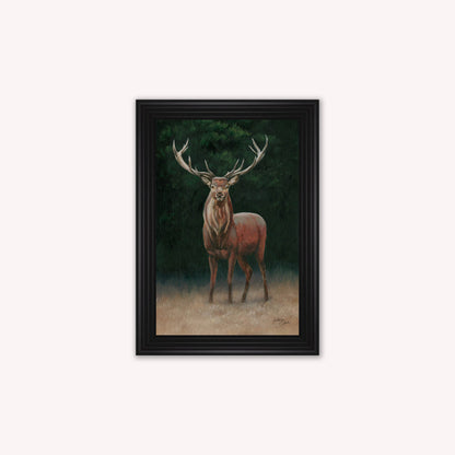 Luxury Velvet Art Print - Wellington Stag Framed Wall Art