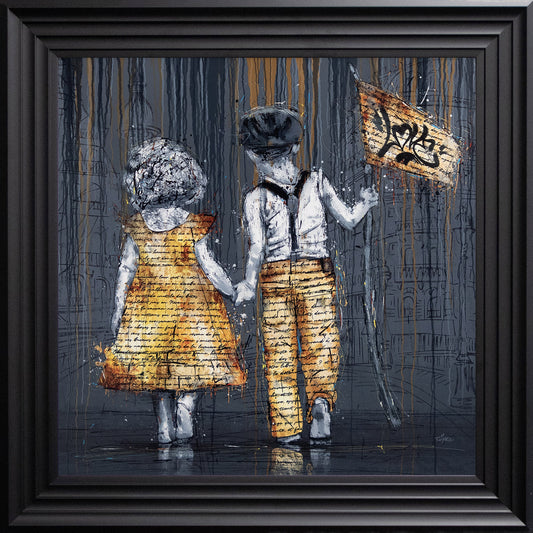 La Balade Parisienne by Romaric Framed Wall Art
