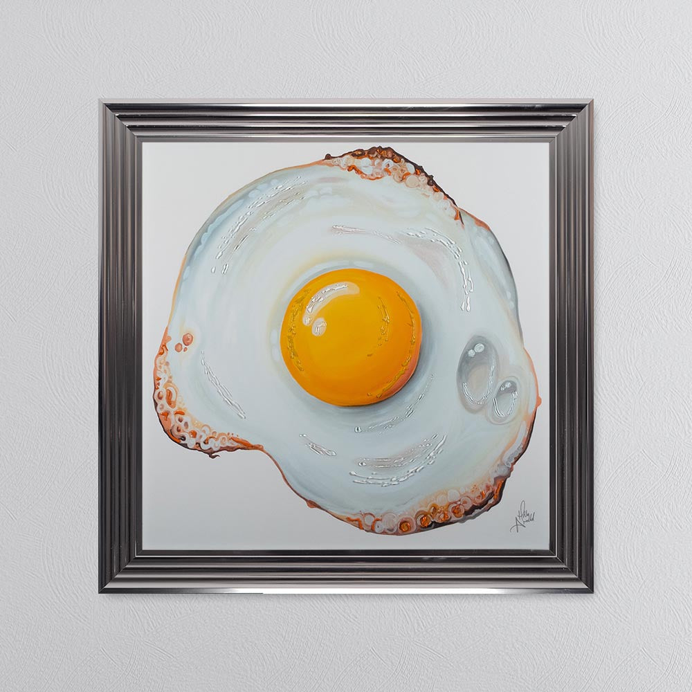 Fried Egg Framed Wall Art