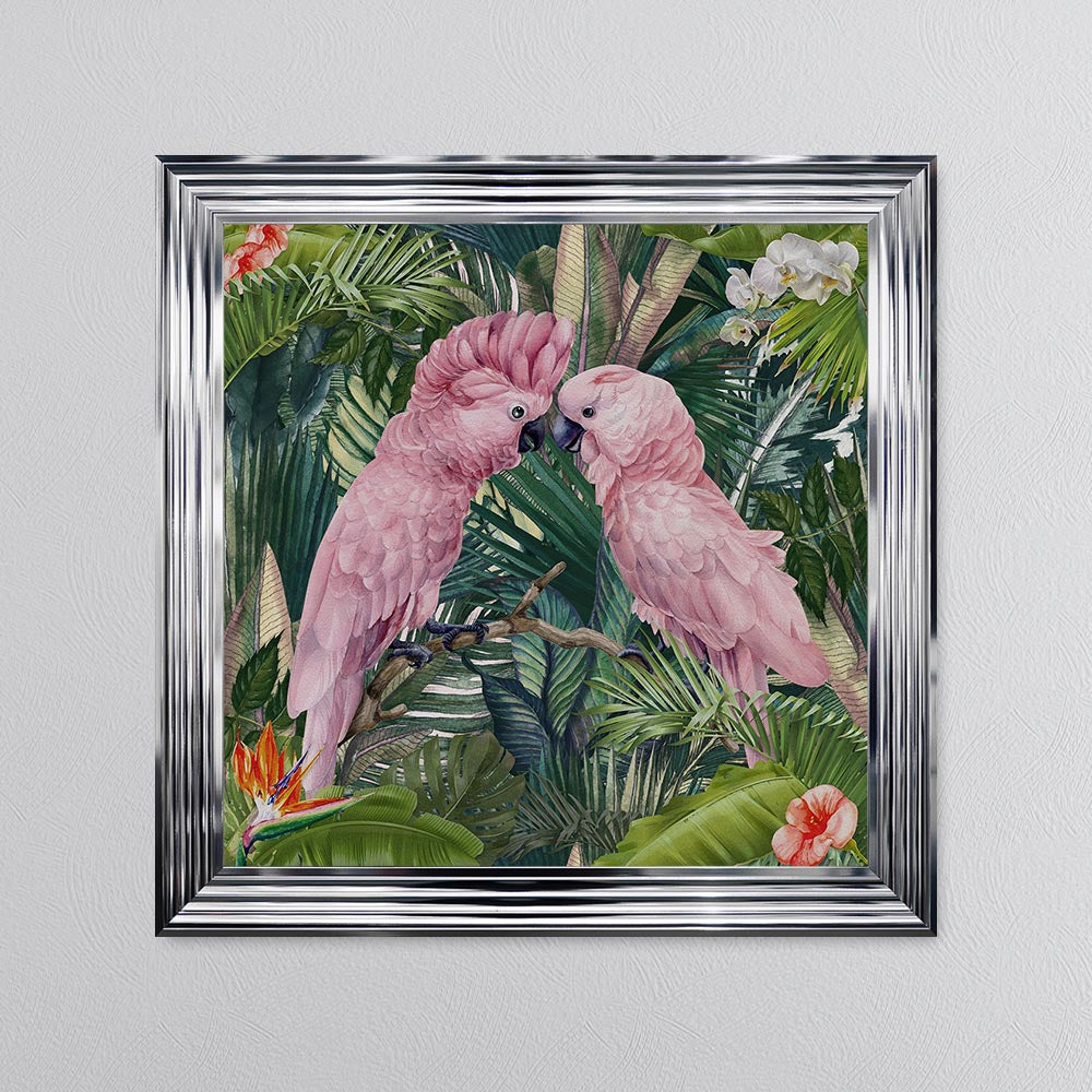 Jungle Love Cockatoo Framed Wall Art