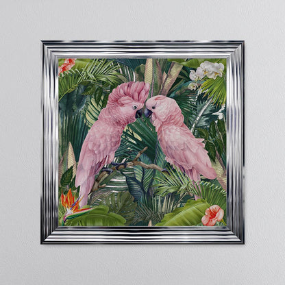 Jungle Love Cockatoo Framed Wall Art