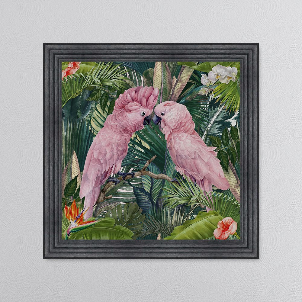 Jungle Love Cockatoo Framed Wall Art