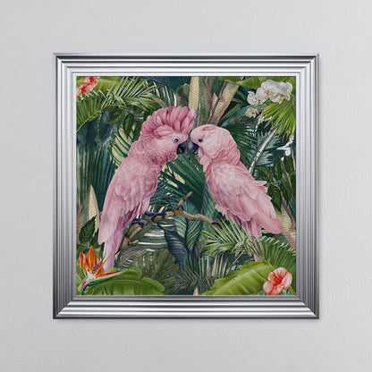 Jungle Love Cockatoo Framed Wall Art