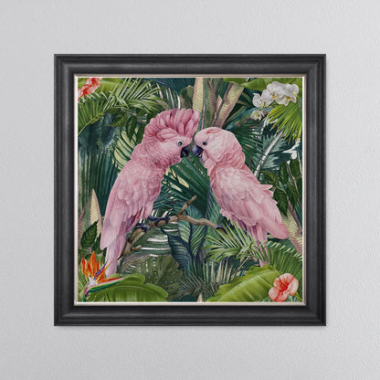 Jungle Love Cockatoo Framed Wall Art