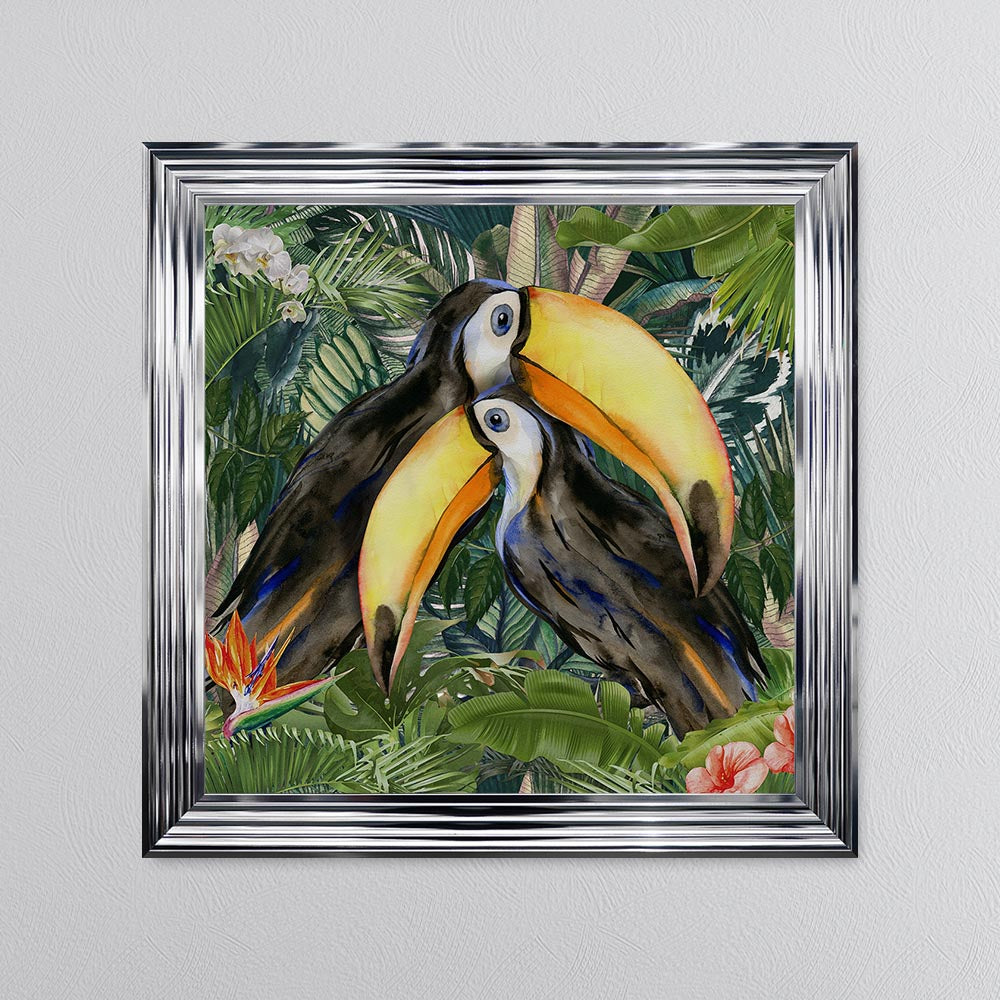 Jungle Love Toucan Framed Wall Art