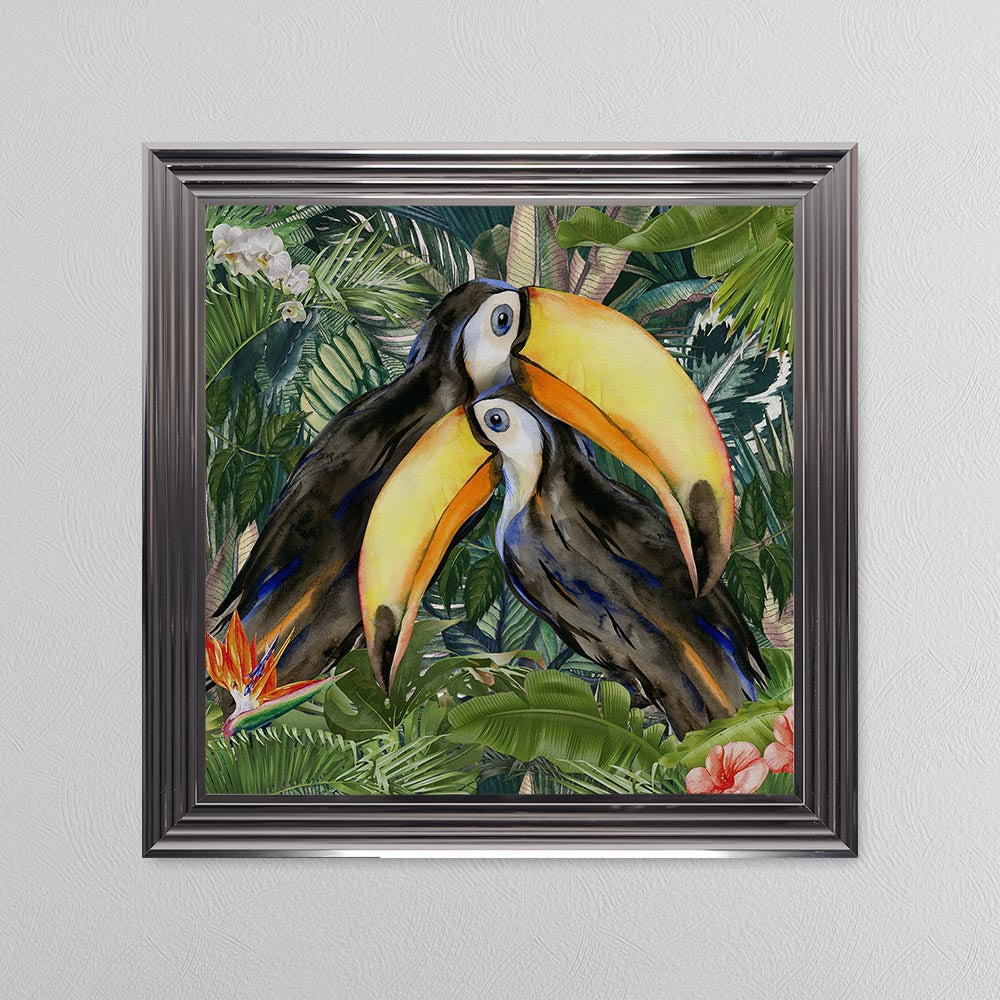 Jungle Love Toucan Framed Wall Art