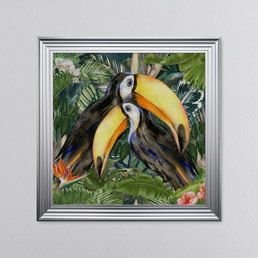 Jungle Love Toucan Framed Wall Art