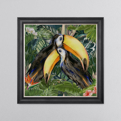 Jungle Love Toucan Framed Wall Art