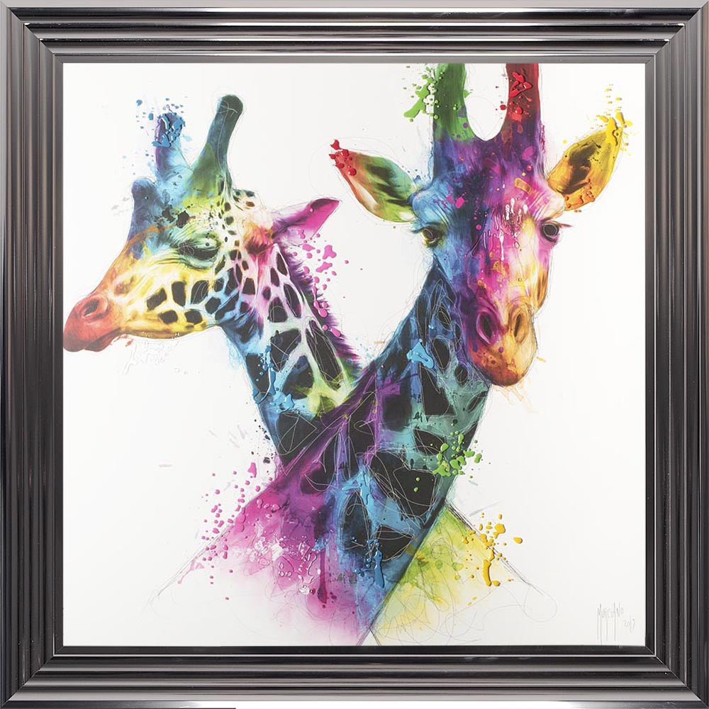 Savannah Giraffes Framed Wall Art