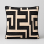 Abstract Organic Maze Velvet Cushion - 60 x 60