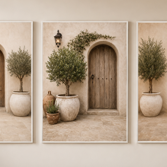 Olive Entrance 2 Framed Canvas Art