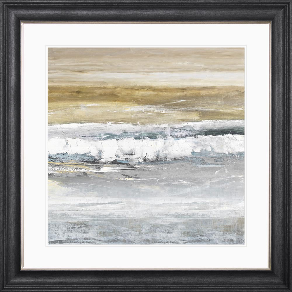 Abstract Beach with White Mount Framed Wall Art