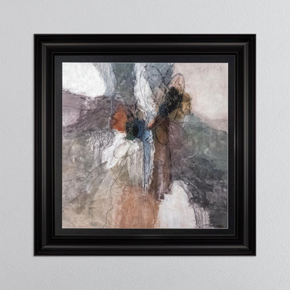 Abstract Bloom 2 with Black Mount Framed Wall Art