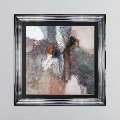 Abstract Bloom 2 with Black Mount Framed Wall Art