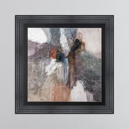 Abstract Bloom 2 with Black Mount Framed Wall Art