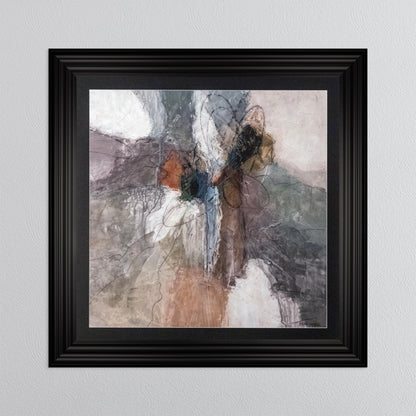 Abstract Bloom 2 with Black Mount Framed Wall Art