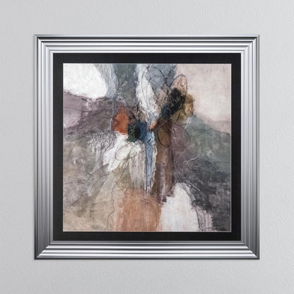 Abstract Bloom 2 with Black Mount Framed Wall Art