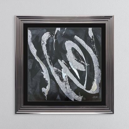 Abstract Swirls No. 2 with Black Mount Framed Wall Art