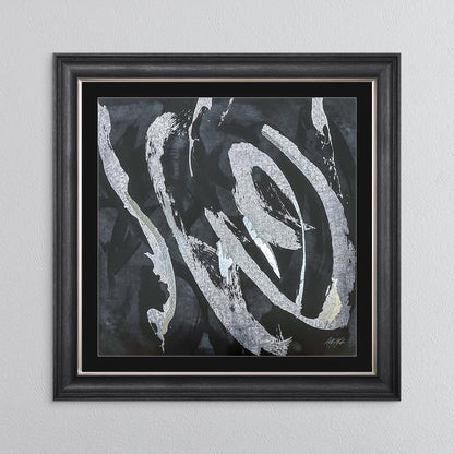 Abstract Swirls No. 2 with Black Mount Framed Wall Art