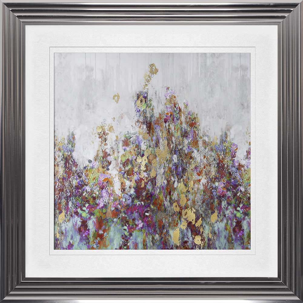 Blooming Blossoms with White Mount Framed Wall Art