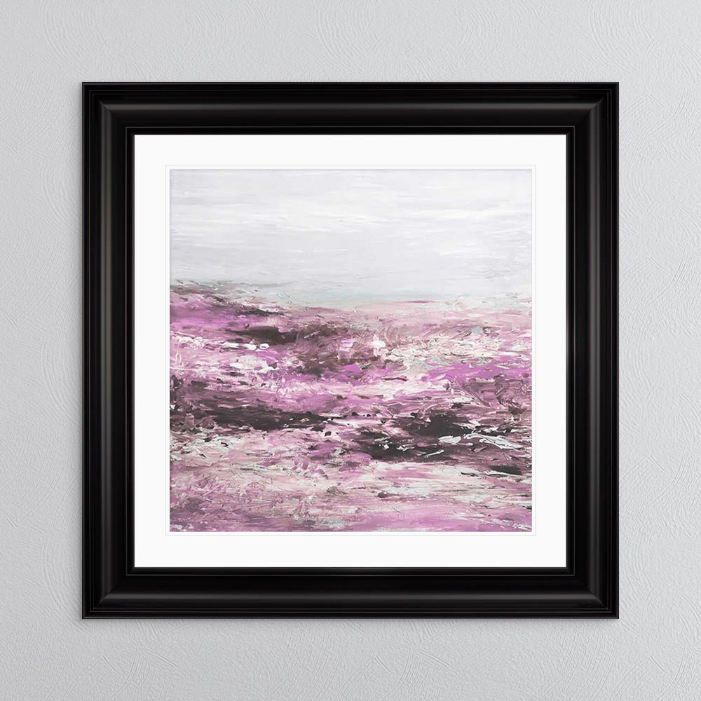 Blush Coast 1 with White Mount Framed Wall Art