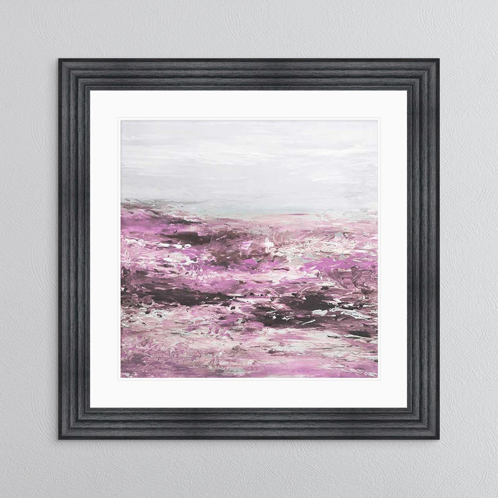 Blush Coast 1 with White Mount Framed Wall Art