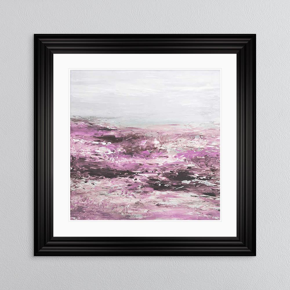 Blush Coast 1 with White Mount Framed Wall Art