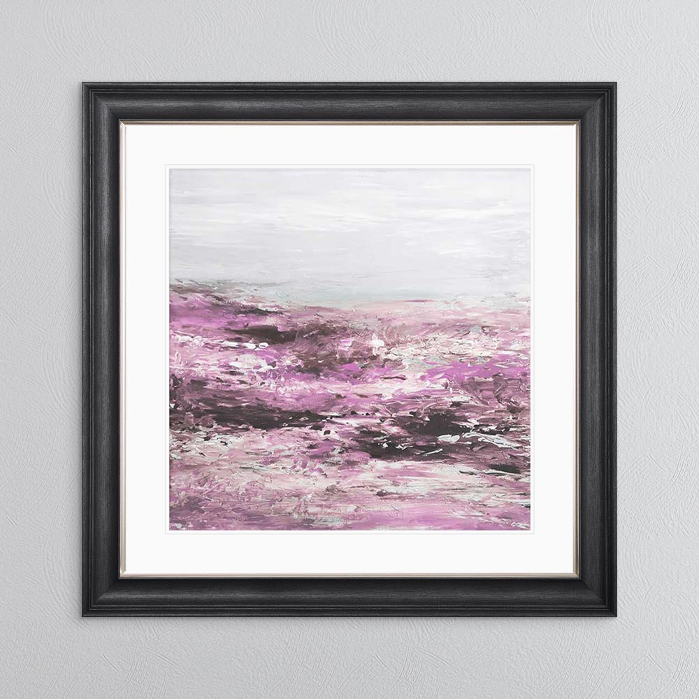 Blush Coast 1 with White Mount Framed Wall Art