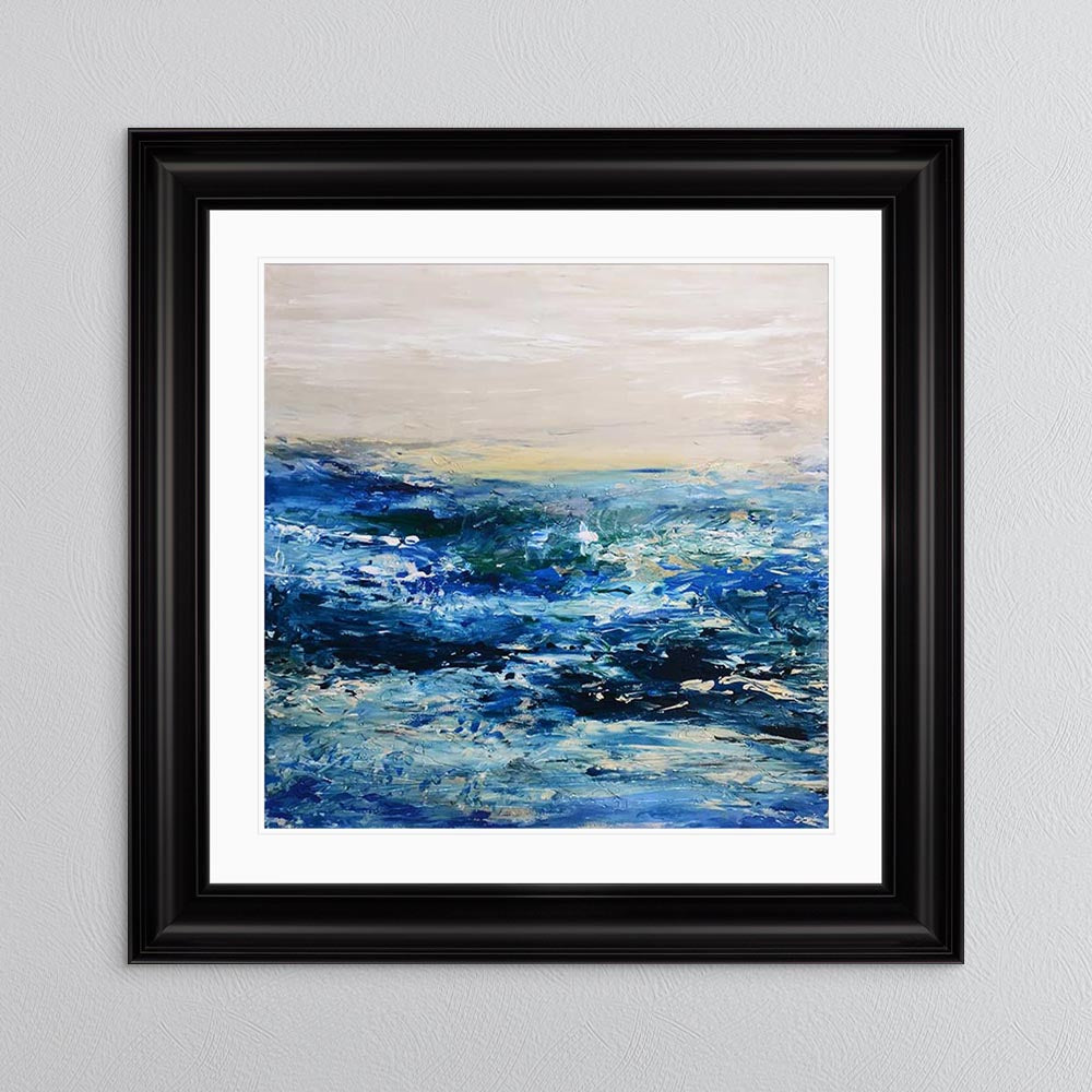 Coast 1 with White Mount Framed Wall Art