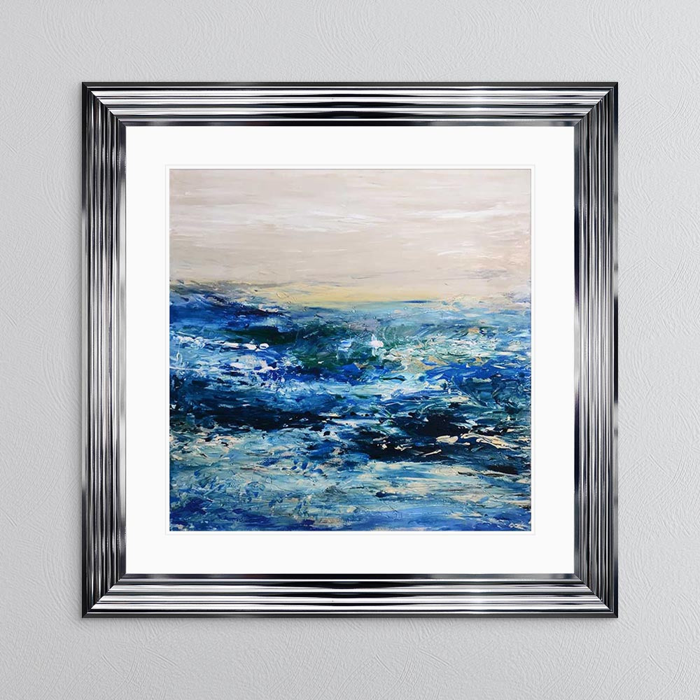 Coast 1 with White Mount Framed Wall Art