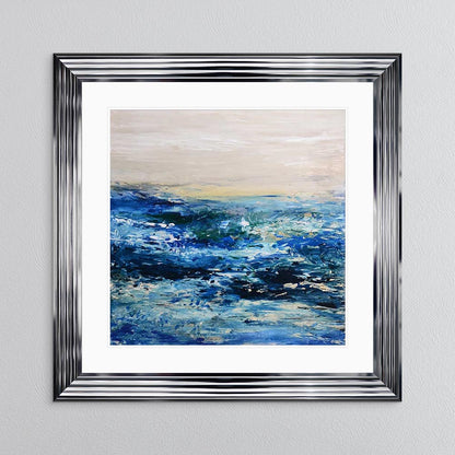 Coast 1 with White Mount Framed Wall Art
