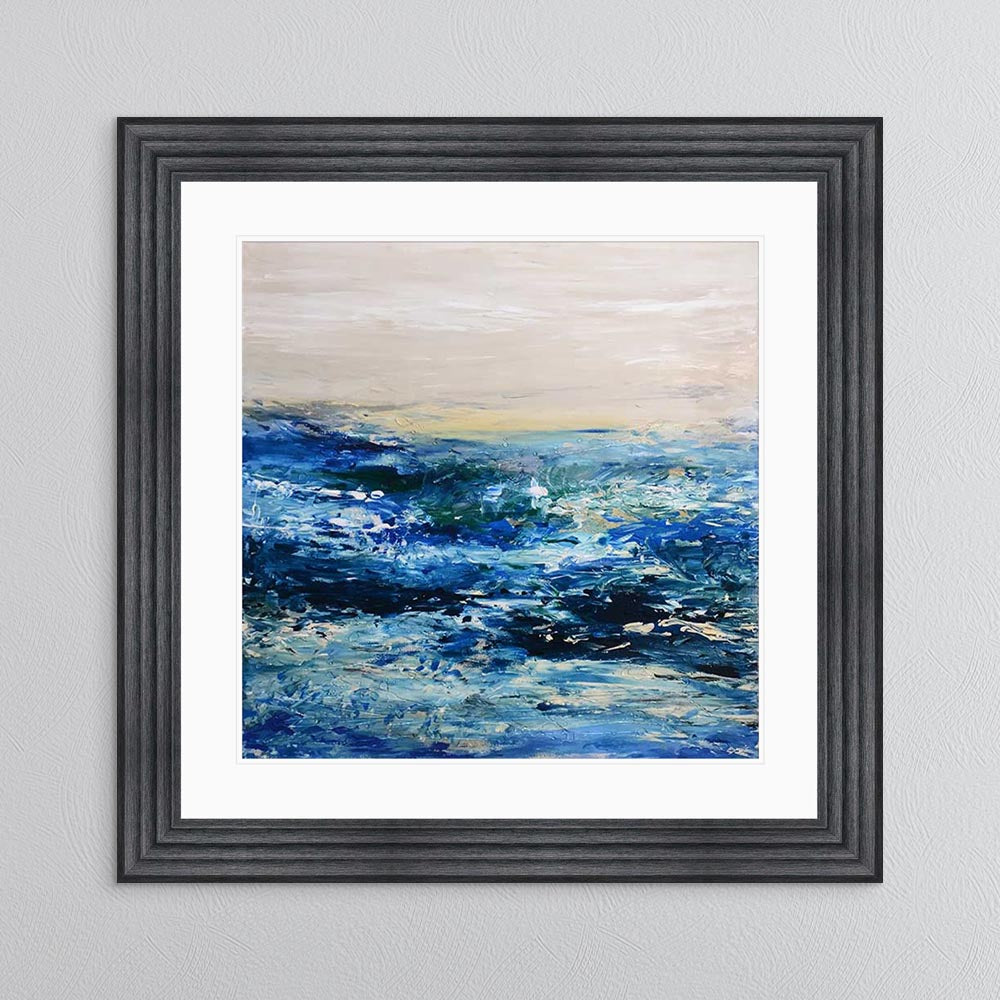 Coast 1 with White Mount Framed Wall Art