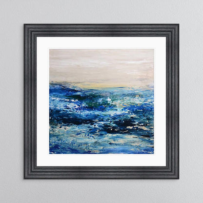 Coast 1 with White Mount Framed Wall Art