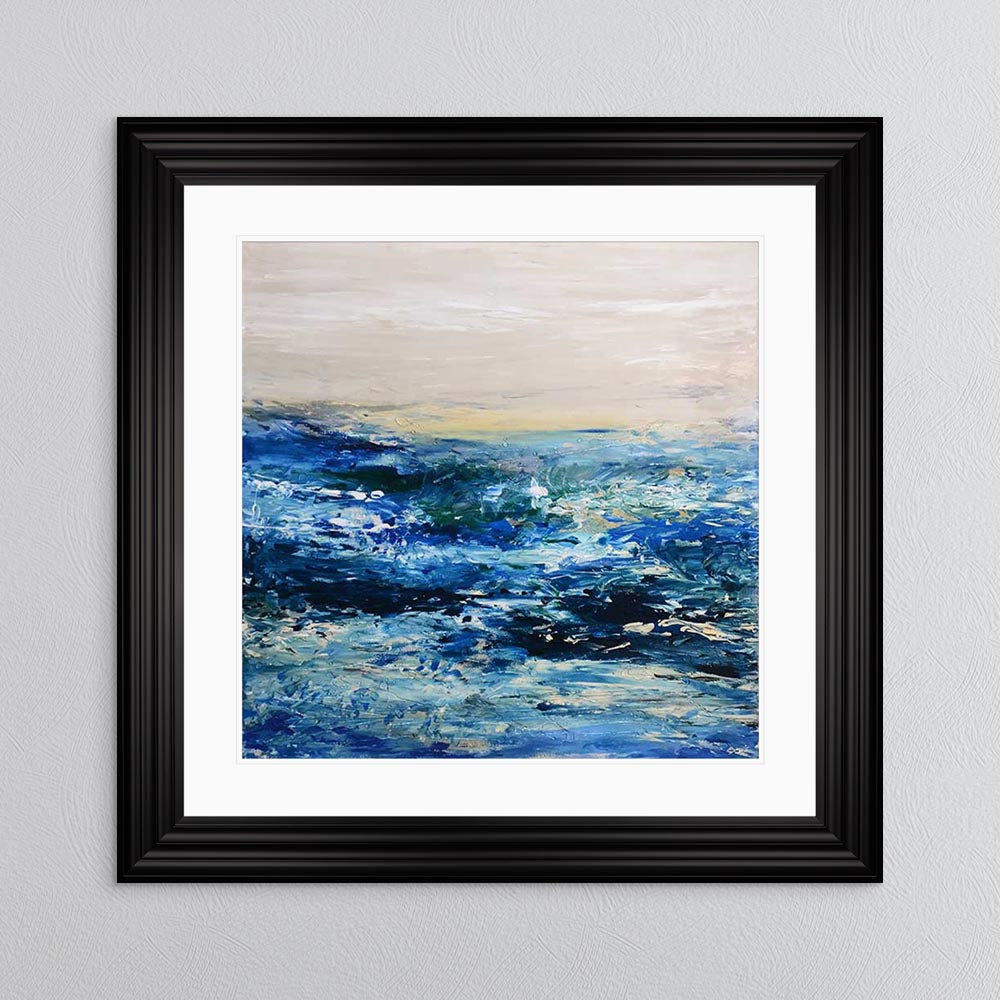 Coast 1 with White Mount Framed Wall Art