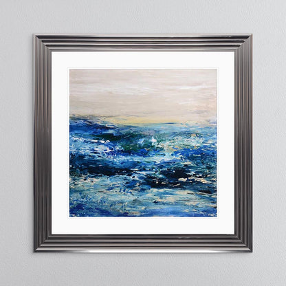 Coast 1 with White Mount Framed Wall Art