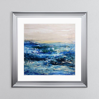 Coast 1 with White Mount Framed Wall Art