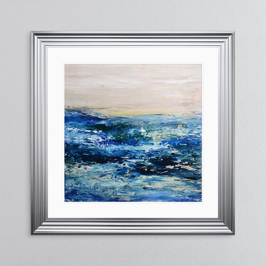 Coast 1 with White Mount Framed Wall Art