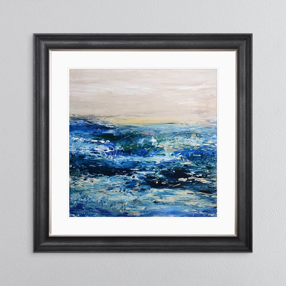 Coast 1 with White Mount Framed Wall Art