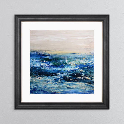 Coast 1 with White Mount Framed Wall Art