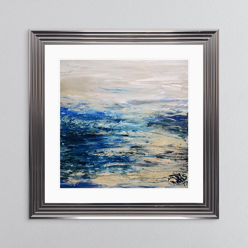 Coast 2 with White Mount Framed Wall Art